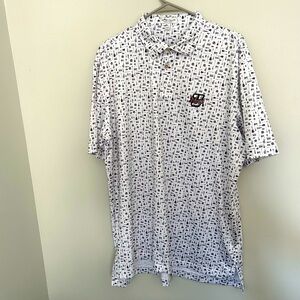 Peter Millar Summer Comfort Large “Tailgate” UMASS Performance Polo MSRP-120$